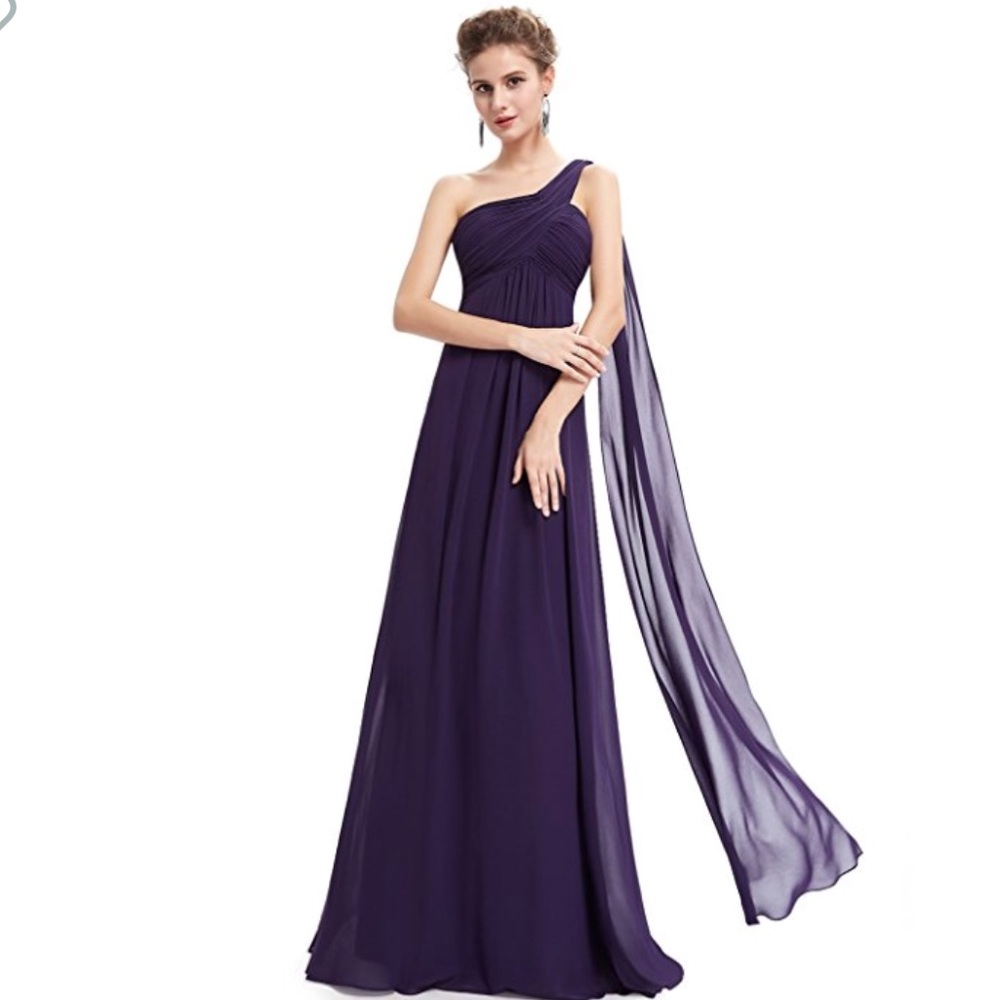 OneShoulder Evening Gown